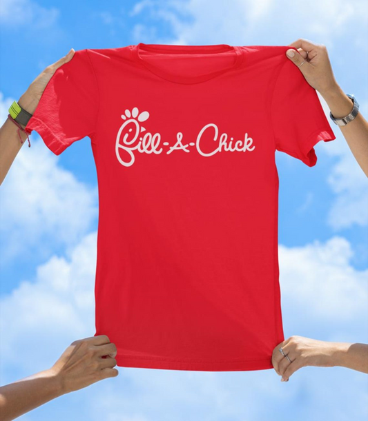 Fill-A-Chick T-Shirt | Funny Fast Food Parody Graphic Tee - The Southern Yankee