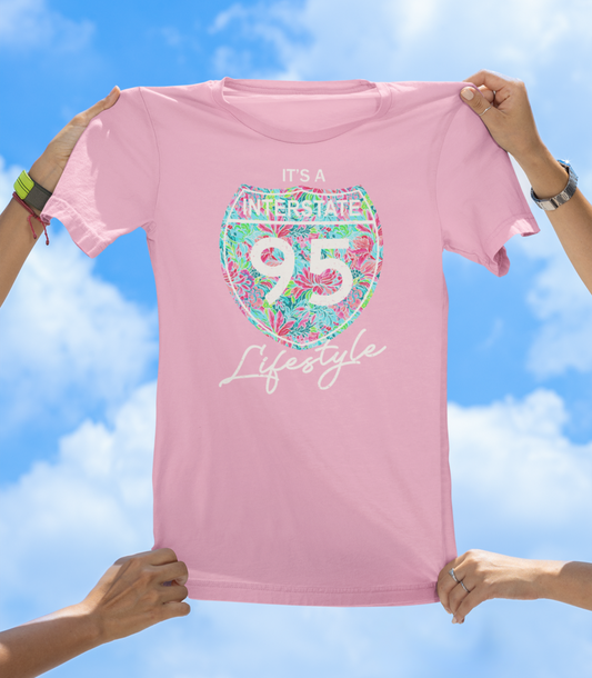 It’s a Lifestyle – Interstate 95 T-Shirt | Preppy Road Trip Graphic Tee
