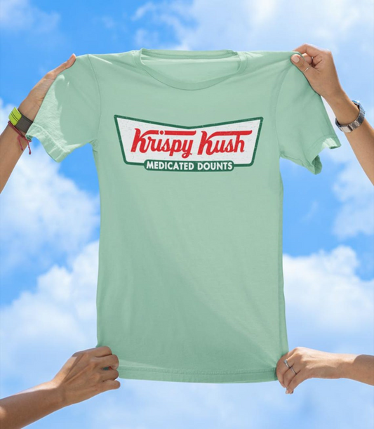Krispy Kush T-Shirt | Funny Cannabis and Donut Lover Graphic Tee - The Southern Yankee