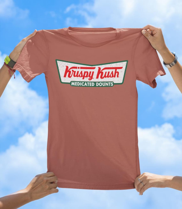 Krispy Kush T-Shirt | Funny Cannabis and Donut Lover Graphic Tee