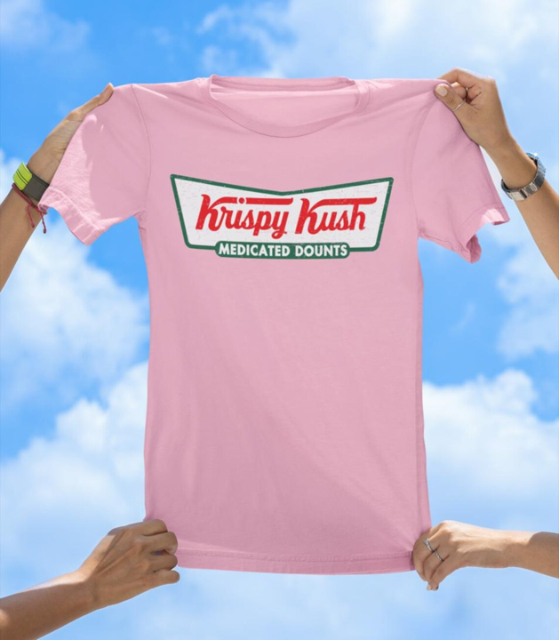 Krispy Kush T-Shirt | Funny Cannabis and Donut Lover Graphic Tee