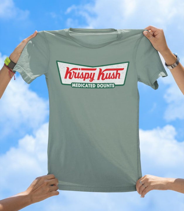 Krispy Kush T-Shirt | Funny Cannabis and Donut Lover Graphic Tee