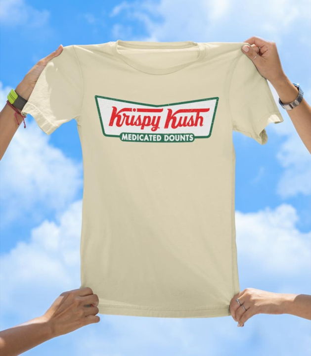 Krispy Kush T-Shirt | Funny Cannabis and Donut Lover Graphic Tee