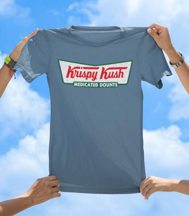 Krispy Kush T-Shirt | Funny Cannabis and Donut Lover Graphic Tee