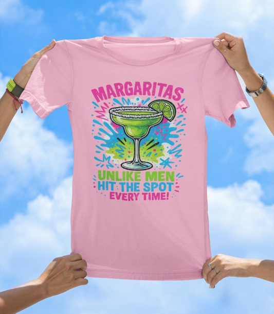 Margaritas Unlike Men T-Shirt | Sassy Cocktail Graphic Tee - The Southern Yankee
