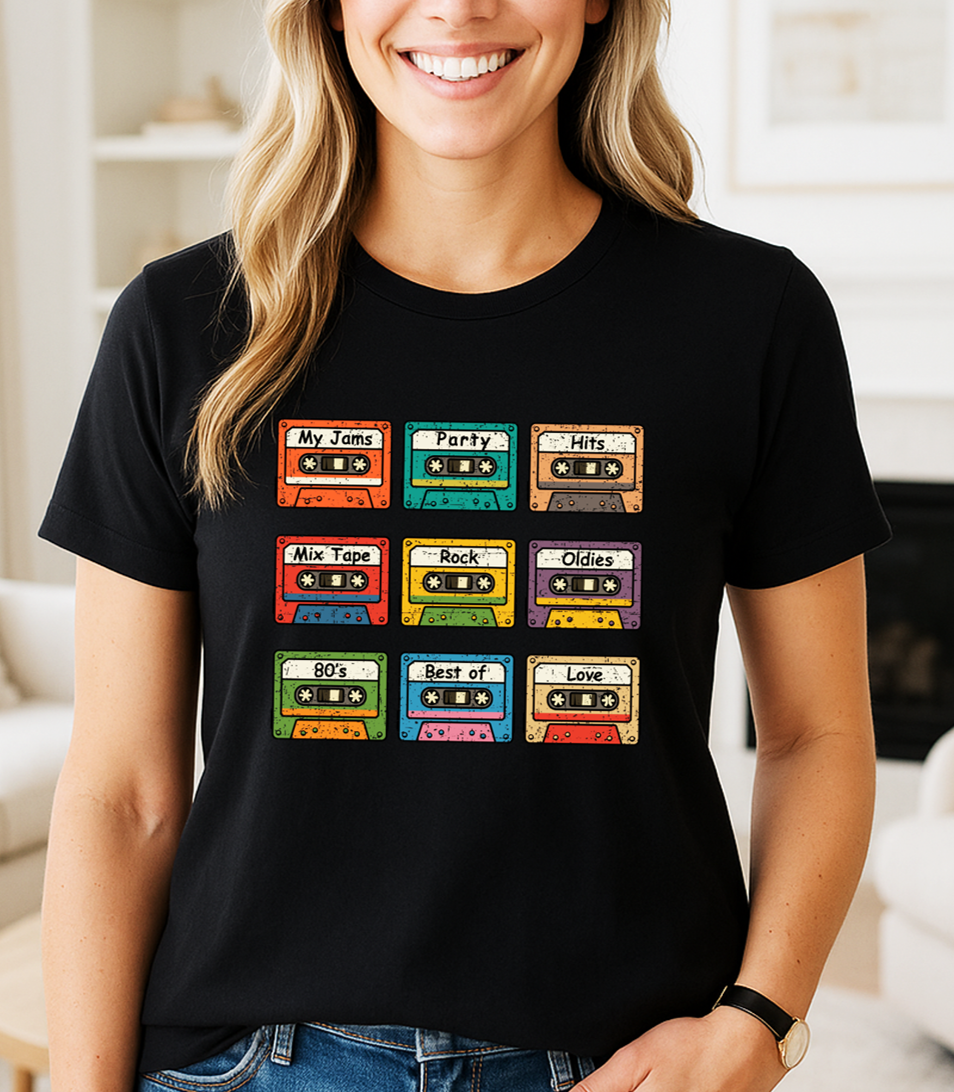 🎶 Mix Tape T-Shirt – Vintage Vibes, Old School Style 🎶 - The Southern Yankee