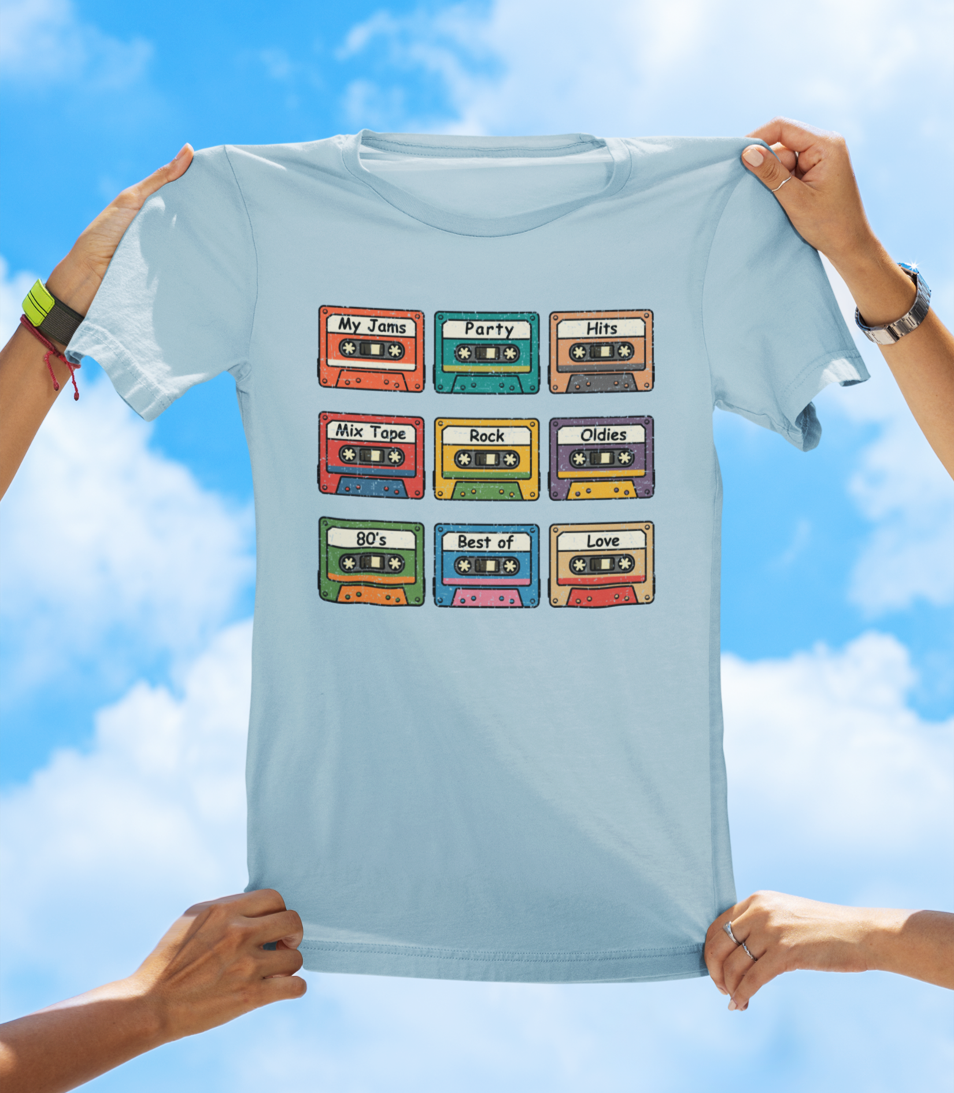 🎶 Mix Tape T-Shirt – Vintage Vibes, Old School Style 🎶 - The Southern Yankee
