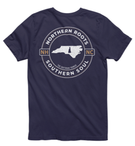 North Carolina with New Hampshire Roots Tee - The Southern Yankee