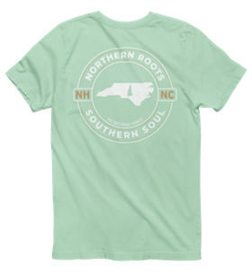 North Carolina with New Hampshire Roots Tee - The Southern Yankee