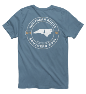 North Carolina with New Hampshire Roots Tee - The Southern Yankee