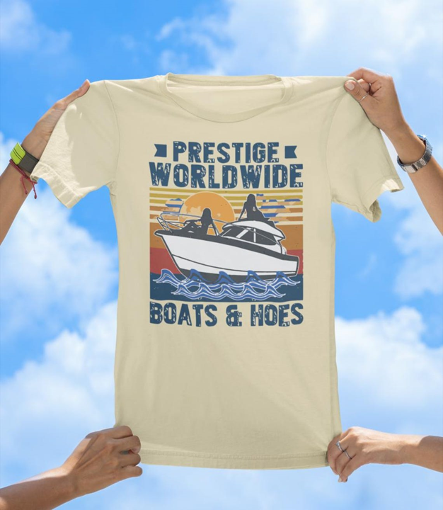 Prestige Worldwide T-Shirt | Boats & Hoes Vintage Parody Tee