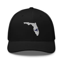 Load image into Gallery viewer, Embroidered Florida with New York Roots Trucker Cap