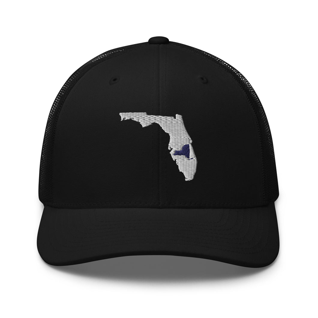 Embroidered Florida with New York Roots Trucker Cap