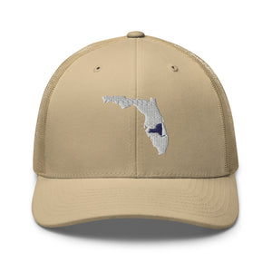 Embroidered Florida with New York Roots Trucker Cap