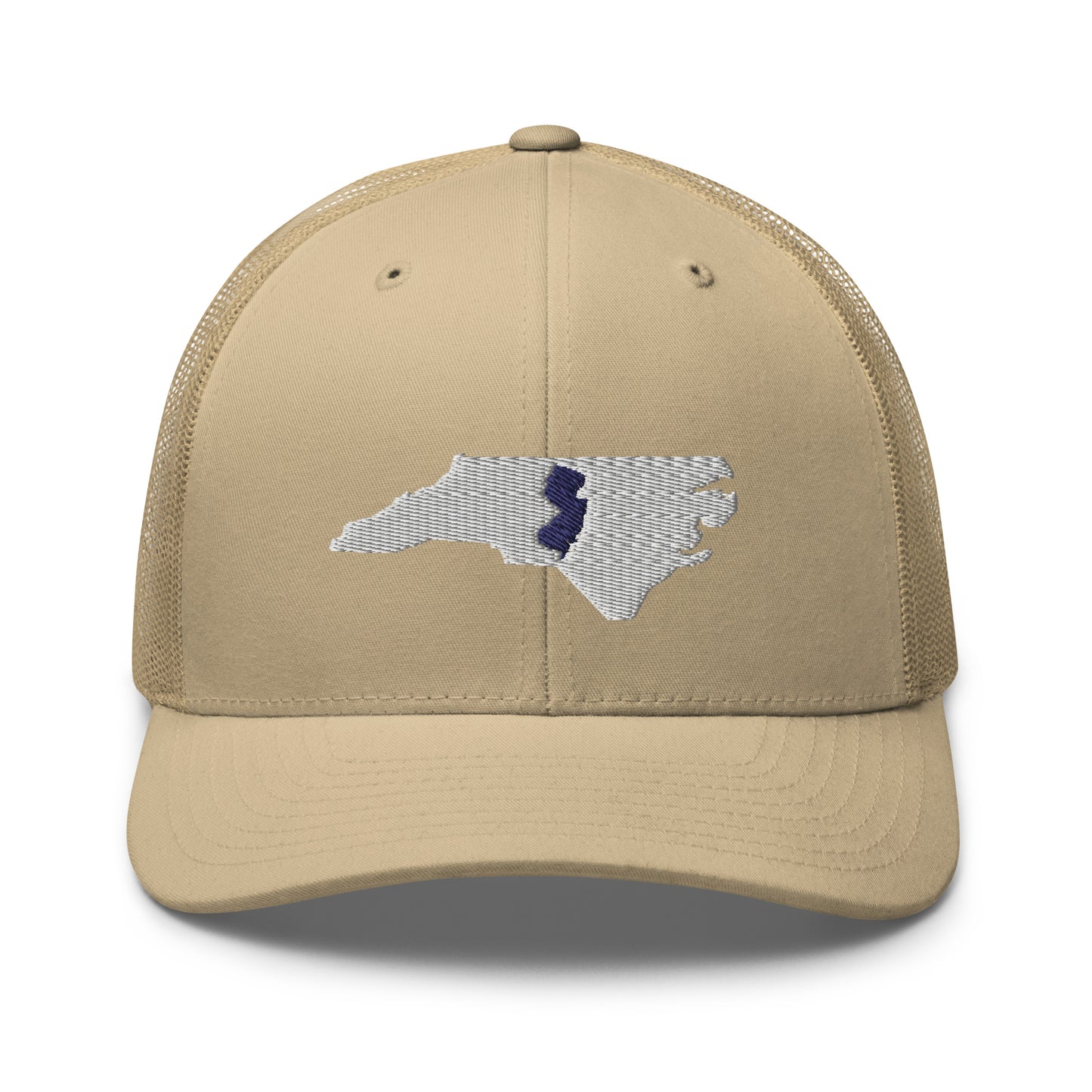 Embroidered North Carolina with New Jersey Roots Trucker Cap