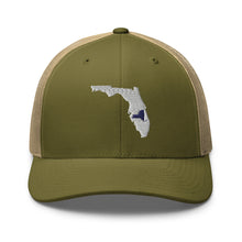 Load image into Gallery viewer, Embroidered Florida with New York Roots Trucker Cap