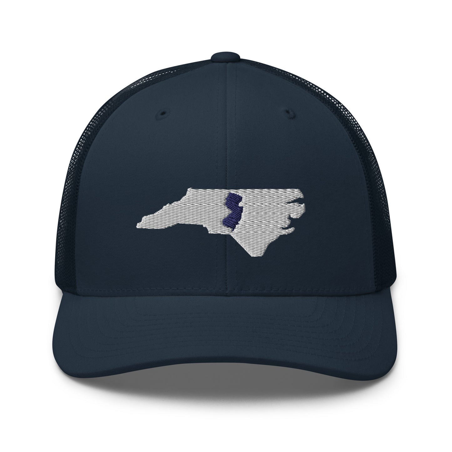 Embroidered North Carolina with New Jersey Roots Trucker Cap