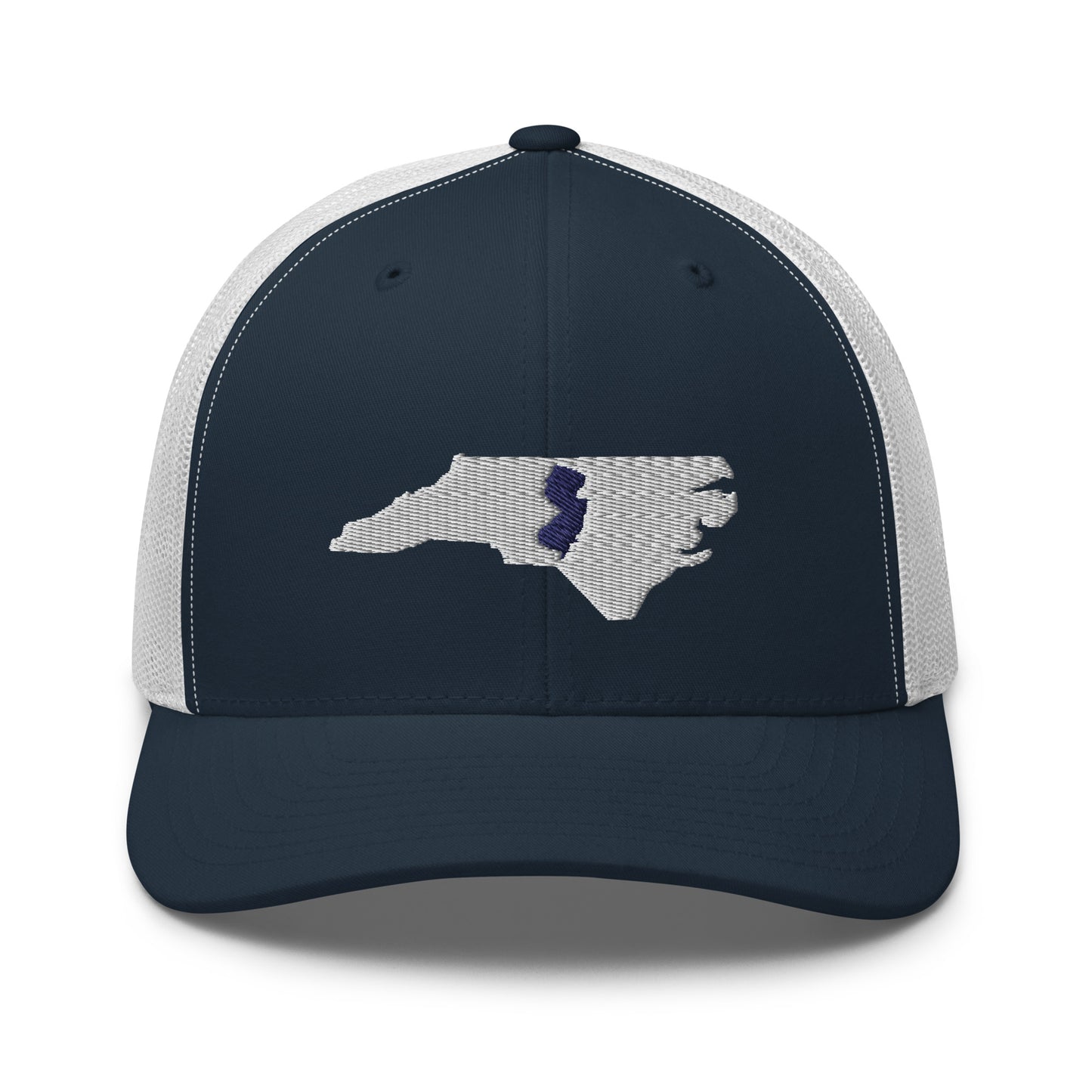 Embroidered North Carolina with New Jersey Roots Trucker Cap