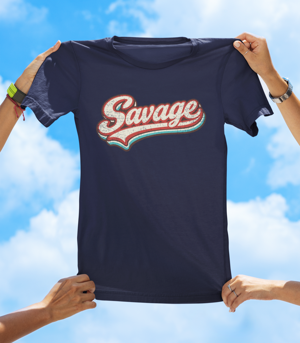 Savage Retro Graphic Tee – Wear Your Confidence Tee