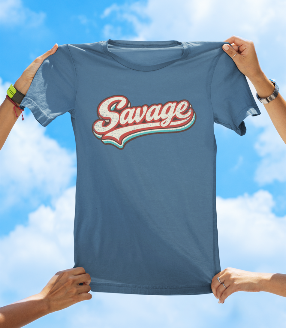 Savage Retro Graphic Tee – Wear Your Confidence Tee