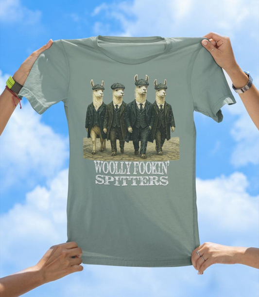 Woolly Fookin' Spitters T-Shirt | Funny Llama Gang Graphic Tee - The Southern Yankee