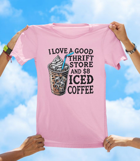 Thrift & Coffee T-Shirt | Funny Vintage Shopping and Coffee Lover Tee - The Southern Yankee
