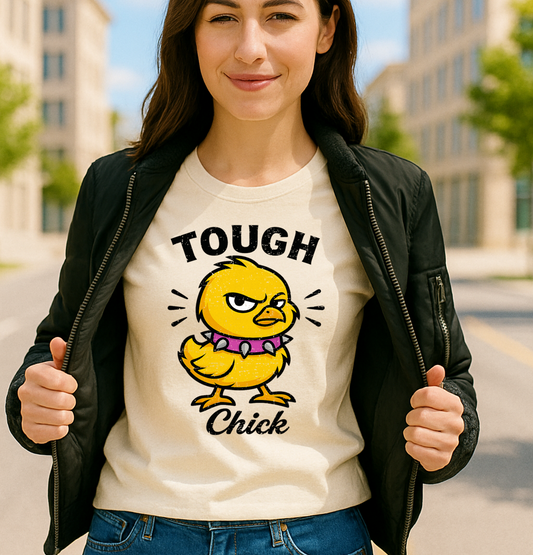 Tough Chick Graphic T-Shirt | Sassy Cute Chick Graphic Tee