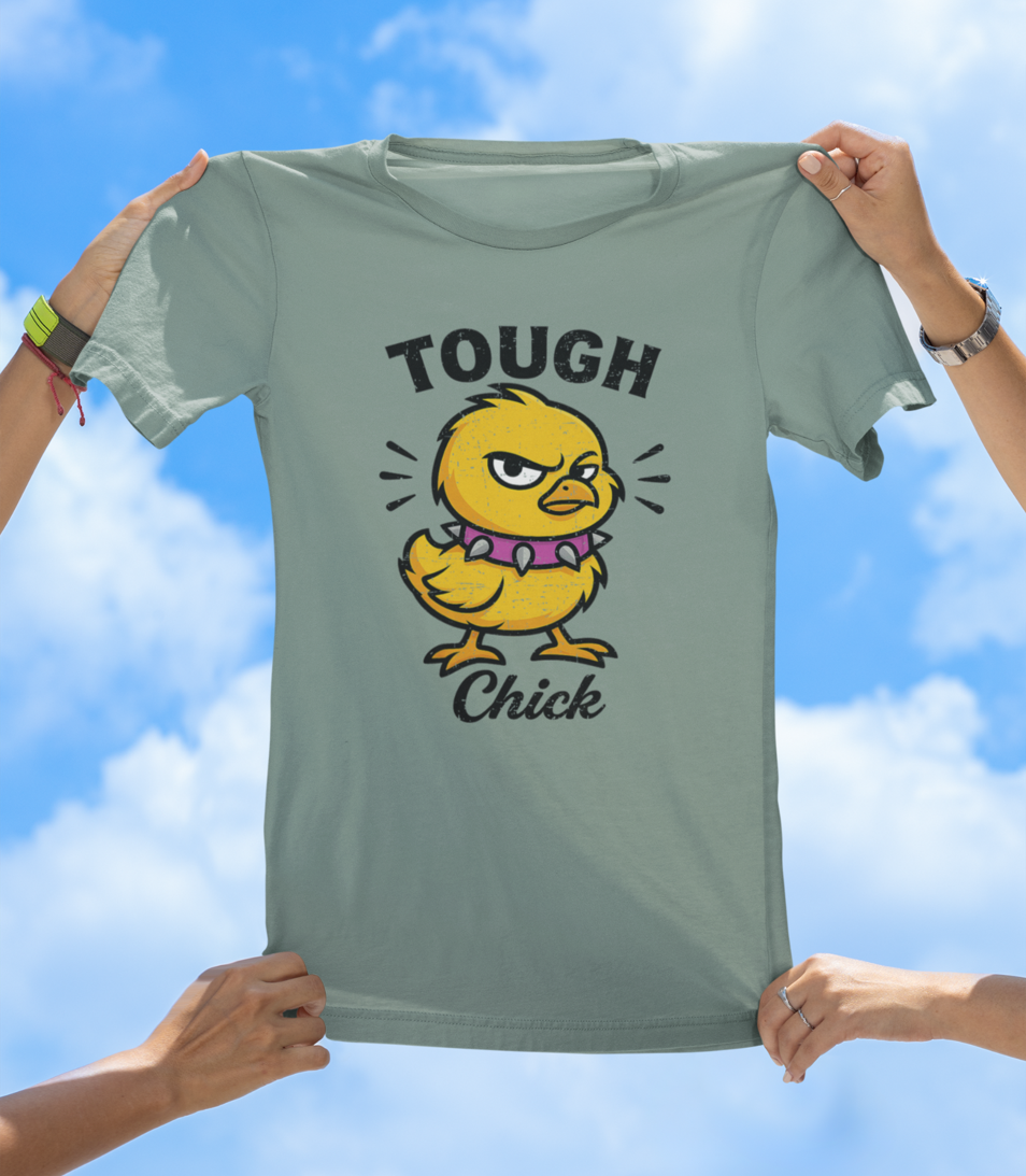 Tough Chick Graphic T-Shirt | Sassy Cute Chick Graphic Tee