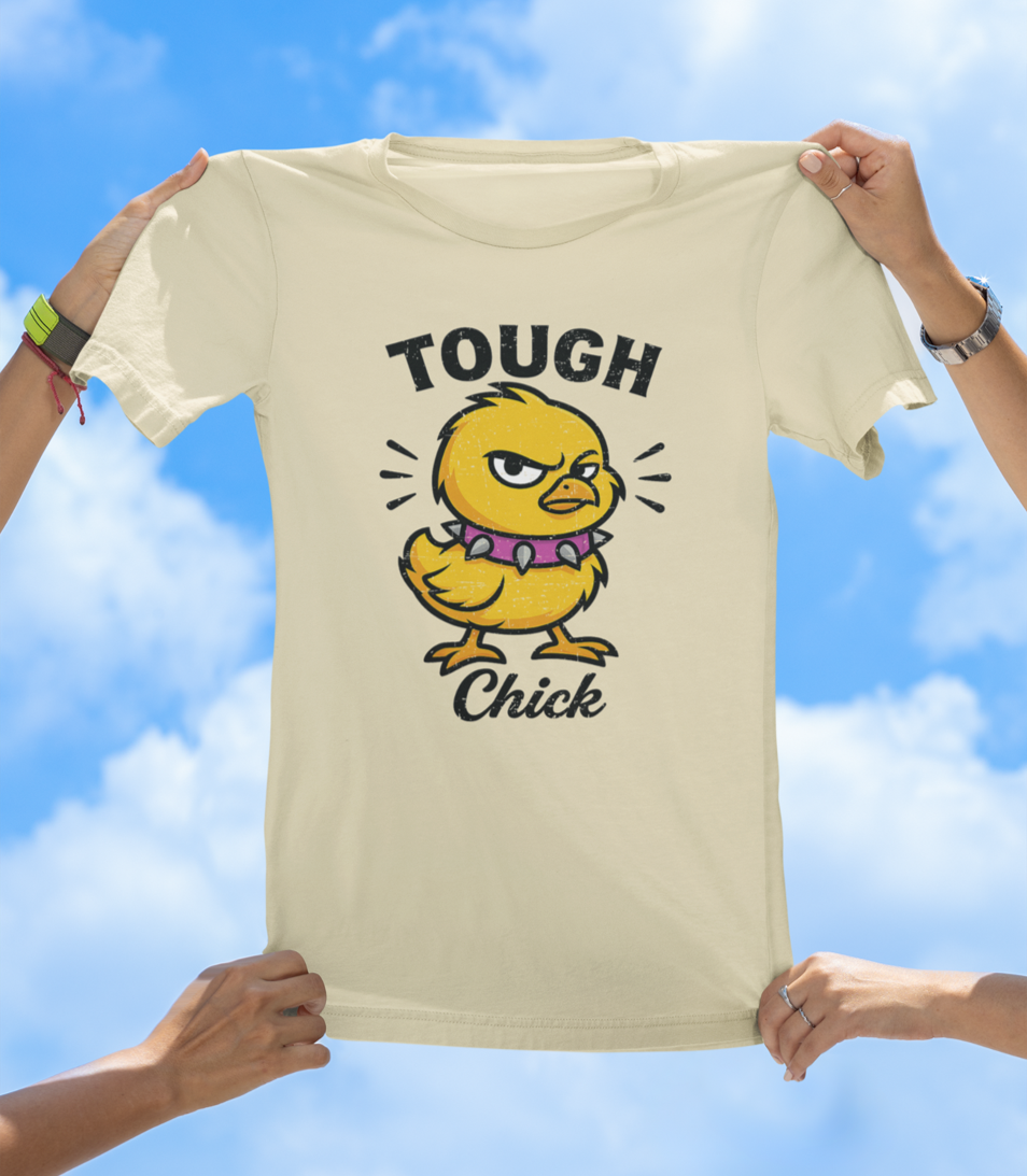 Tough Chick Graphic T-Shirt | Sassy Cute Chick Graphic Tee