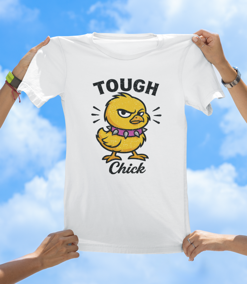 Tough Chick Graphic T-Shirt | Sassy Cute Chick Graphic Tee