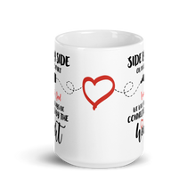 Load image into Gallery viewer, Personalized Connecticut to North Carolina Miles Apart Heart Mug Large 15oz - Southern Yankee