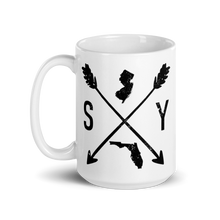 Load image into Gallery viewer, New Jersey to Florida Southern Yankee Friendship/Love Mug Large 15oz - Southern Yankee