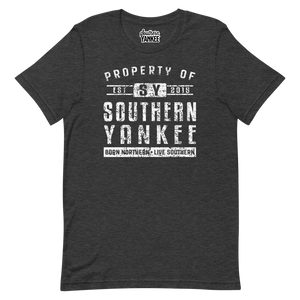 Property Of T-Shirt White Text - The Southern Yankee