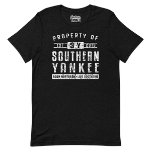 Property Of T-Shirt White Text - The Southern Yankee