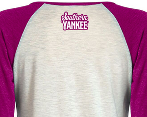 Southern Blessed 3/4 Raglan Ladies T-Shirt - The Southern Yankee