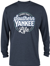 Load image into Gallery viewer, Living that Southern Yankee Life Long-sleeve T-shirt - The Southern Yankee