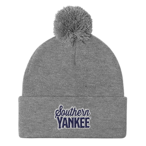 Southern Yankee Embroidered Pom-Pom Beanie - The Southern Yankee