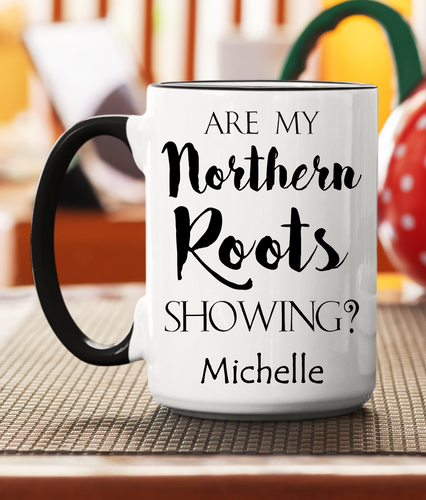 Personalized Northern Roots Showing Coffee/Cocoa Mug - Southern Yankee