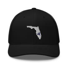 Load image into Gallery viewer, Embroidered Florida Life with New York Roots Trucker Cap - Southern Yankee