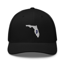 Load image into Gallery viewer, Embroidered Florida Life with New Jersey Roots Trucker Cap - Southern Yankee