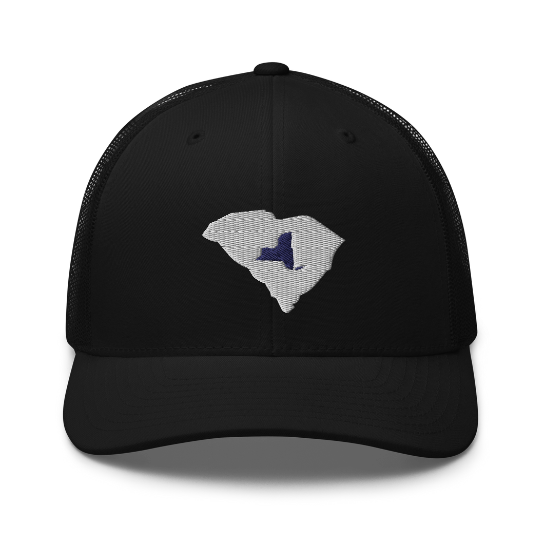 Embroidered South Carolina Life with New York Roots Trucker Cap - Southern Yankee