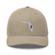 Load image into Gallery viewer, Embroidered Florida Life with New Jersey Roots Trucker Cap - Southern Yankee