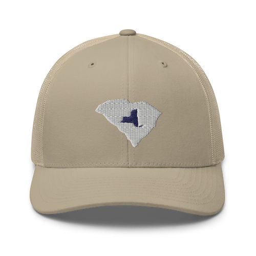Embroidered South Carolina Life with New York Roots Trucker Cap - Southern Yankee
