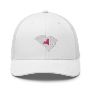 Women's Embroidered South Carolina Life with New York Roots Trucker Cap - Southern Yankee