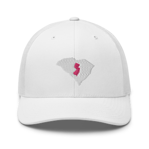 Women's Embroidered South Carolina Life with New Jersey Roots Trucker Cap - Southern Yankee