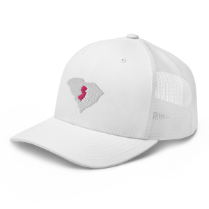 Women's Embroidered South Carolina Life with New Jersey Roots Trucker Cap - Southern Yankee