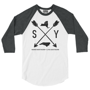 Crossed Arrows NY to NC 3/4 Sleeve Raglan Shirt - The Southern Yankee