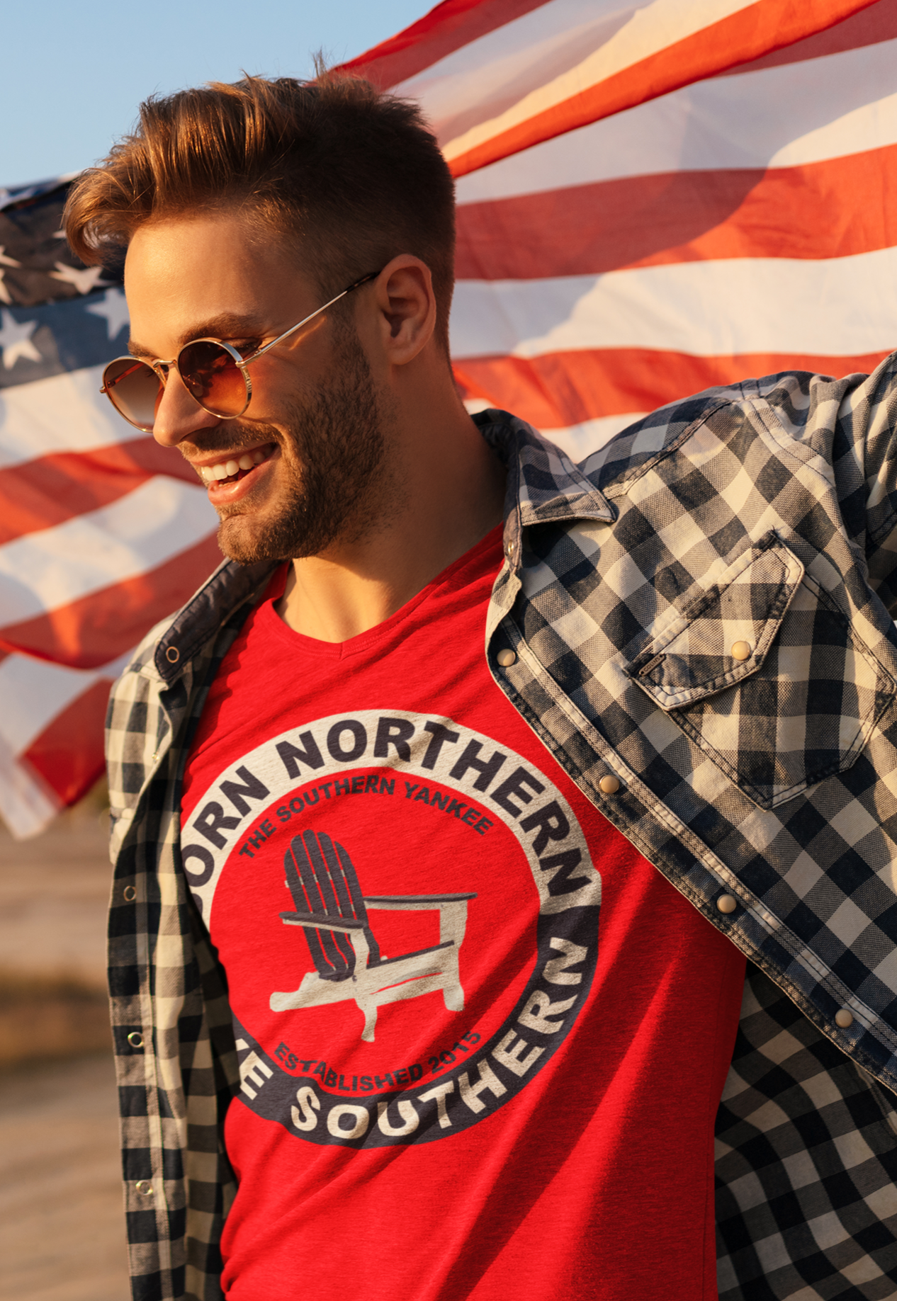 Born Northern Live Southern Classic Tee - Northern Roots Southern