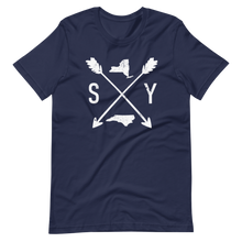 Load image into Gallery viewer, Crossed Arrows NY &amp; NC Short-Sleeve T-Shirt - Southern Yankee