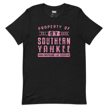 Load image into Gallery viewer, Property Of Southern Yankee Pink Text T-Shirt - Southern Yankee
